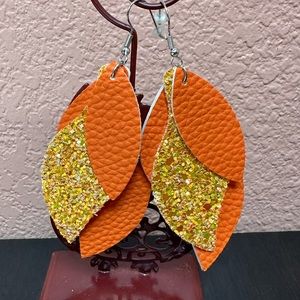 Multicolor Glitter Layered Earrings